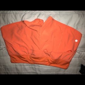 orange athletic shorts